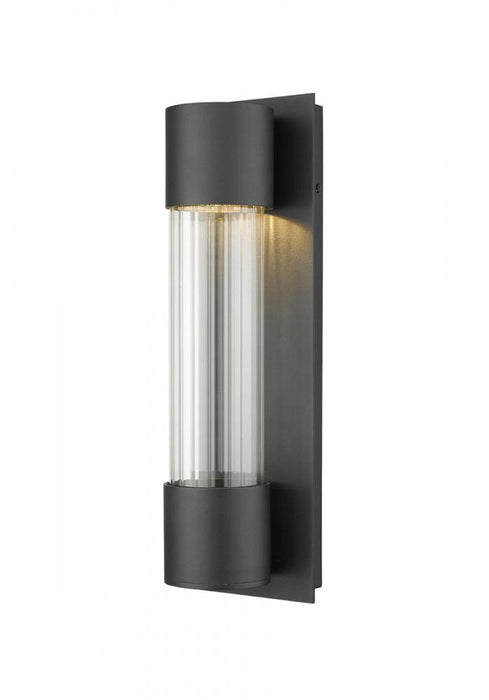 1 Light Outdoor Wall Light | 575S-BK-LED