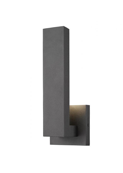 1 Light Outdoor Wall Light | 576S-BK-LED