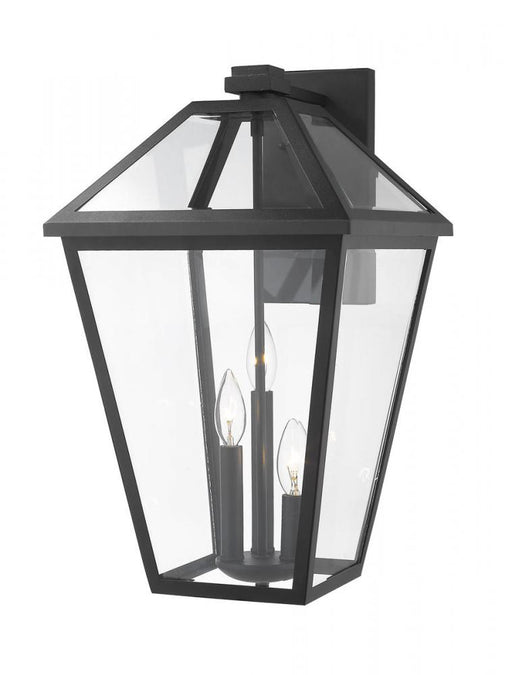 3 Light Outdoor Wall Light | 579B-BK