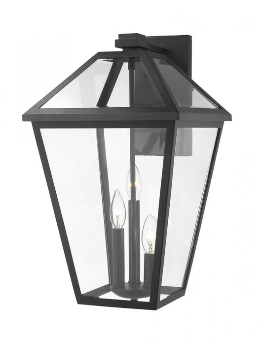 3 Light Outdoor Wall Light | 579B-BK