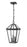 3 Light Outdoor Chain Mount Ceiling Fixture | 579CHB-BK