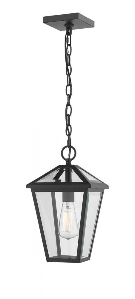 1 Light Outdoor Chain Mount Ceiling Fixture | 579CHM-BK