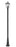 3 Light Outdoor Post Mounted Fixture | 579PHBR-519P-BK