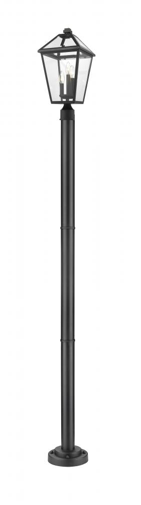 3 Light Outdoor Post Mounted Fixture | 579PHBR-567P-BK