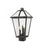 3 Light Outdoor Post Mount Fixture | 579PHBS-BK