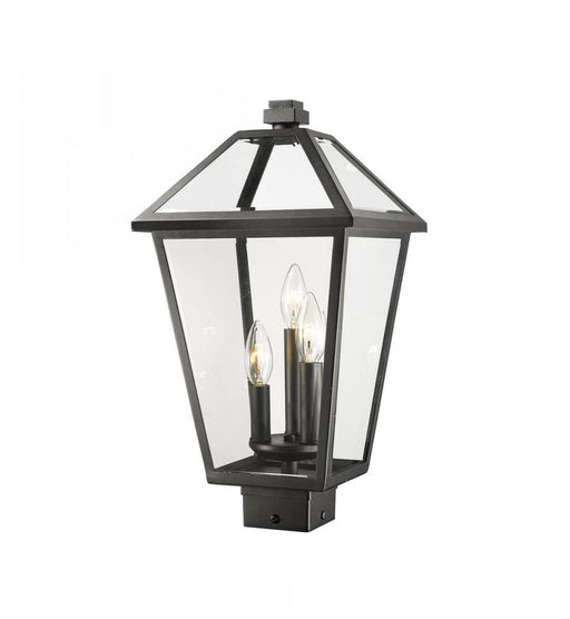 3 Light Outdoor Post Mount Fixture | 579PHBS-BK