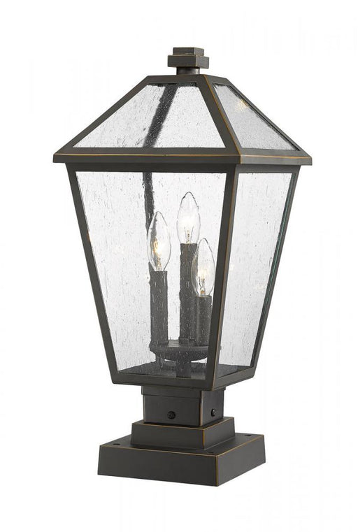 3 Light Outdoor Pier Mounted Fixture | 579PHBS-SQPM-ORB