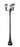 1 Light Outdoor Post Mount Fixture | 579PHMR-3-564P-BK