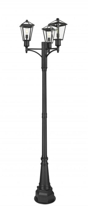 1 Light Outdoor Post Mount Fixture | 579PHMR-3-564P-BK