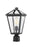 1 Light Outdoor Post Mount Fixture | 579PHMR-BK