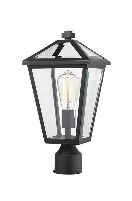 1 Light Outdoor Post Mount Fixture | 579PHMR-BK