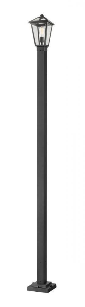 1 Light Outdoor Post Mounted Fixture | 579PHMS-536P-BK