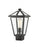 1 Light Outdoor Post Mount Fixture | 579PHMS-BK