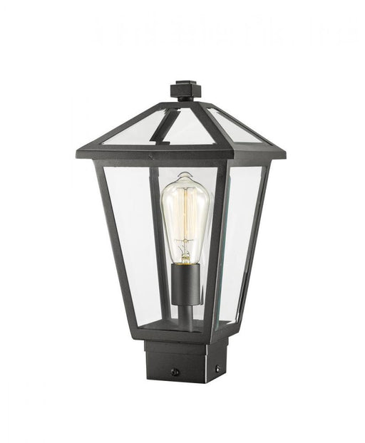 1 Light Outdoor Post Mount Fixture | 579PHMS-BK
