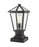 1 Light Outdoor Pier Mounted Fixture | 579PHMS-SQPM-BK