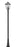 3 Light Outdoor Post Mounted Fixture | 579PHXLR-519P-BK