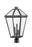 3 Light Outdoor Post Mount Fixture | 579PHXLR-BK