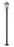 3 Light Outdoor Post Mounted Fixture | 579PHXLS-536P-BK