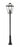 4 Light Outdoor Post Mounted Fixture | 579PHXLXR-511P-BK