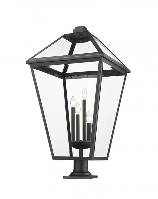 4 Light Outdoor Pier Mounted Fixture | 579PHXLXR-533PM-BK