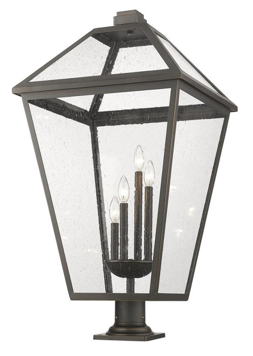 4 Light Outdoor Pier Mounted Fixture | 579PHXLXR-533PM-ORB