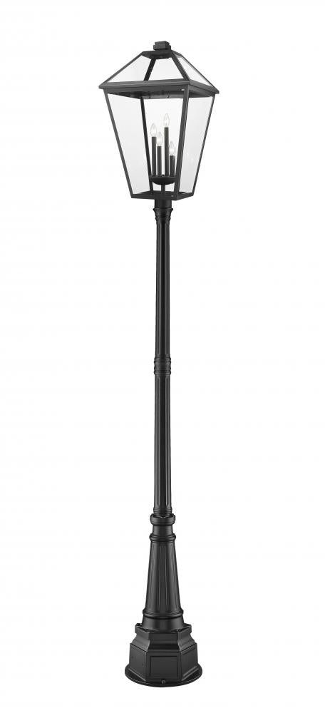 4 Light Outdoor Post Mounted Fixture | 579PHXLXR-564P-BK