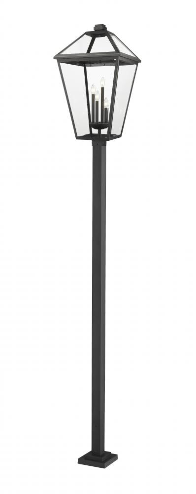 4 Light Outdoor Post Mounted Fixture | 579PHXLXS-536P-BK