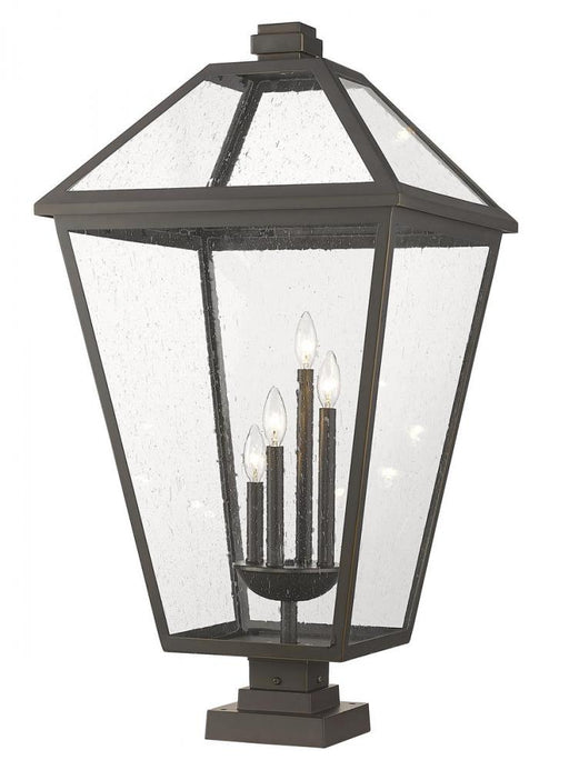 4 Light Outdoor Pier Mounted Fixture | 579PHXLXS-SQPM-ORB