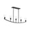 Jheni Five-light Linear Chandelier With Clear Glass Shades | P400456-31M