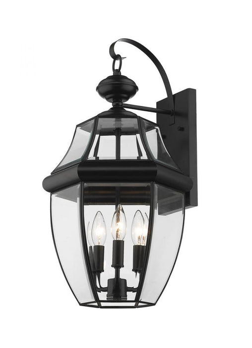 3 Light Outdoor Wall Light | 580B-BK