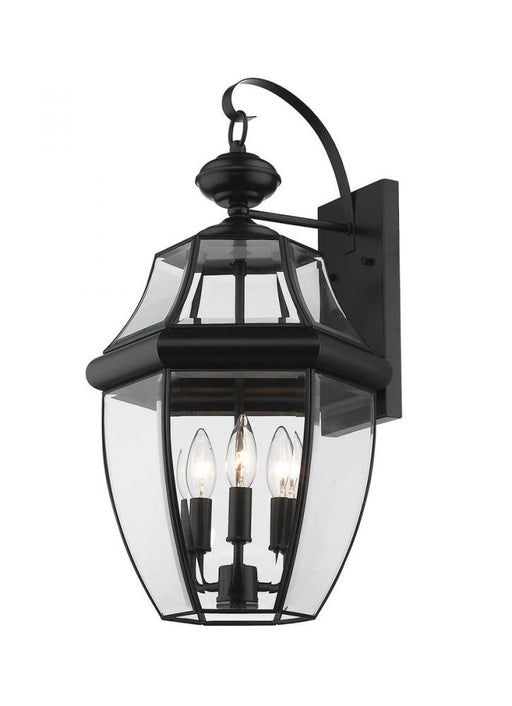 3 Light Outdoor Wall Light | 580B-BK