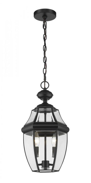 2 Light Outdoor Chain Mount Ceiling Fixture | 580CHM-BK
