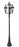 12 Light Outdoor Post Mount Fixture | 580PHB-4-564P-BK