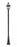 3 Light Outdoor Post Mounted Fixture | 580PHB-519P-BK