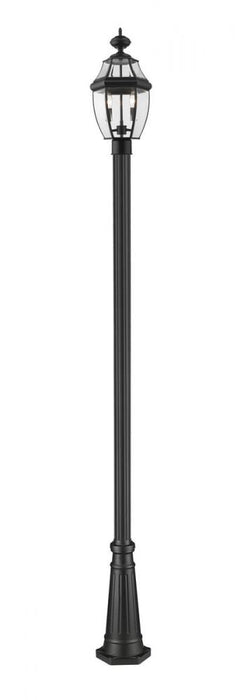 2 Light Outdoor Post Mounted Fixture | 580PHM-519P-BK