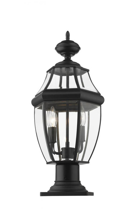 2 Light Outdoor Pier Mounted Fixture | 580PHM-533PM-BK