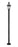 2 Light Outdoor Post Mounted Fixture | 580PHM-567P-BK