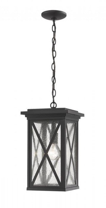 1 Light Outdoor Chain Mount Ceiling Fixture | 583CHB-BK