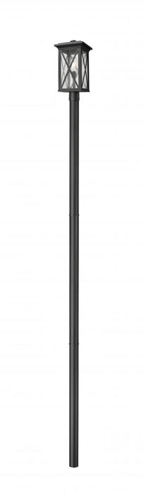 1 Light Outdoor Post Mount Fixture | 583PHBR-5009P120-BK