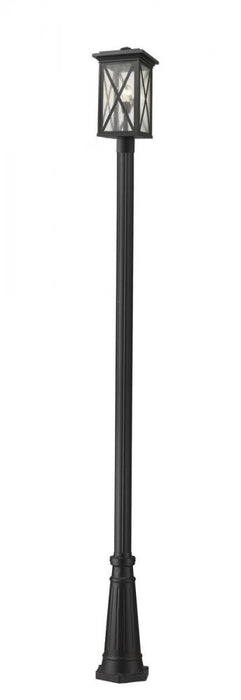 1 Light Outdoor Post Mounted Fixture | 583PHBR-519P-BK