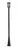 1 Light Outdoor Post Mounted Fixture | 583PHMR-519P-BK