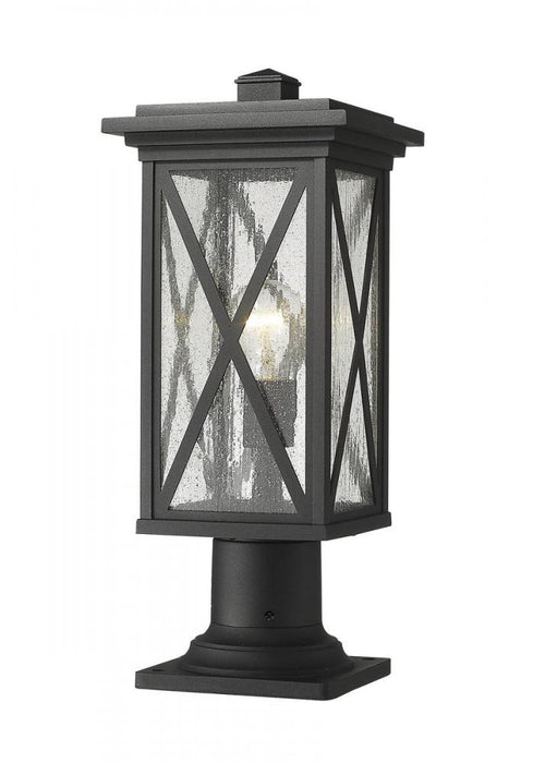 1 Light Outdoor Pier Mounted Fixture | 583PHMR-533PM-BK