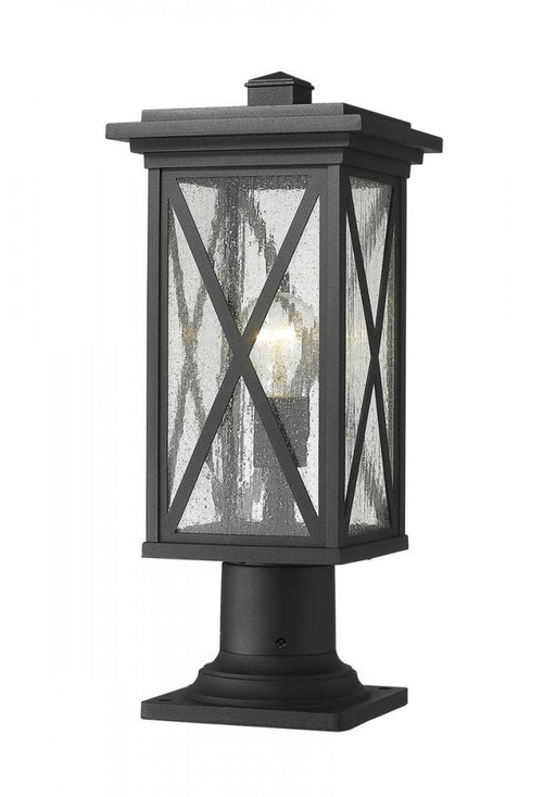 1 Light Outdoor Pier Mounted Fixture | 583PHMR-533PM-BK