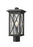 1 Light Outdoor Post Mount Fixture | 583PHMR-BK