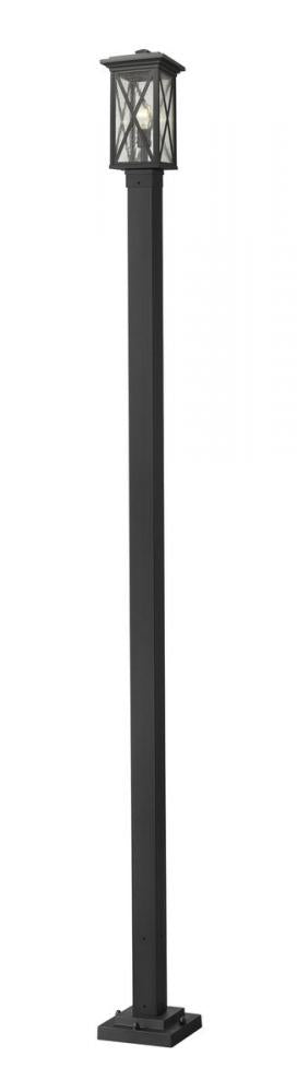 1 Light Outdoor Post Mounted Fixture | 583PHMS-536P-BK