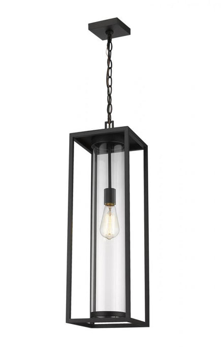 1 Light Outdoor Chain Mount Ceiling Fixture | 584CHB-BK