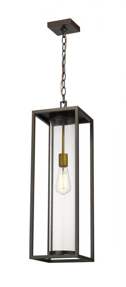 1 Light Outdoor Chain Mount Ceiling Fixture | 584CHB-DBZ-OBS