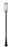 1 Light Outdoor Post Mounted Fixture | 584PHBR-519P-BK