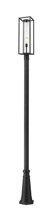 1 Light Outdoor Post Mounted Fixture | 584PHBR-519P-BK