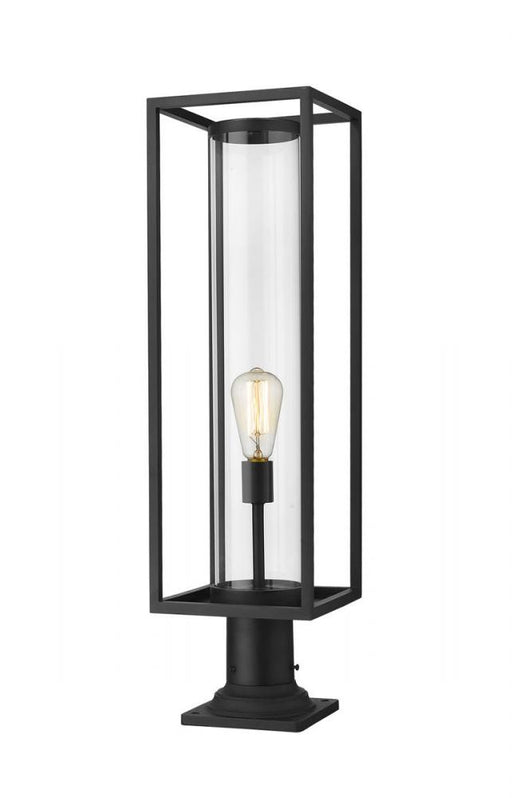 1 Light Outdoor Pier Mounted Fixture | 584PHBR-533PM-BK